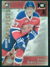 CURTIS LAZAR  13/14 AUTHENTIC PROSPECT TRIBUTE PRE-ROOKIE CARD