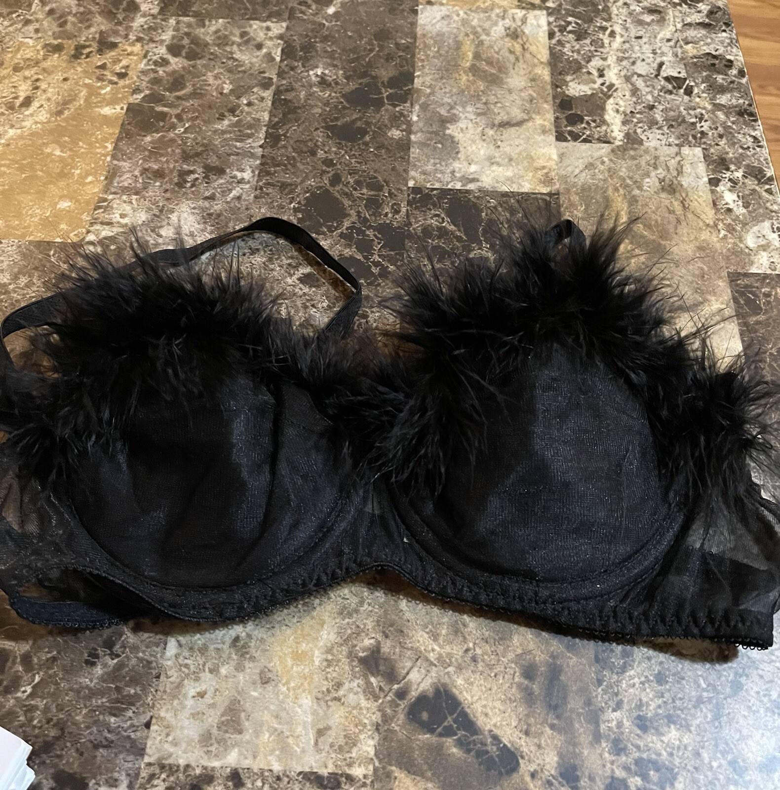 ¡SUJETADOR MARIBOU VINTAGE! 34 B ¡NUEVO! década de 1990. """Selena"""