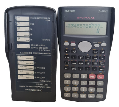 Casio S.V.P.A.M fx-83MS wissenschaftlicher Taschenrechner Vintage Büro Schulen allgemein 