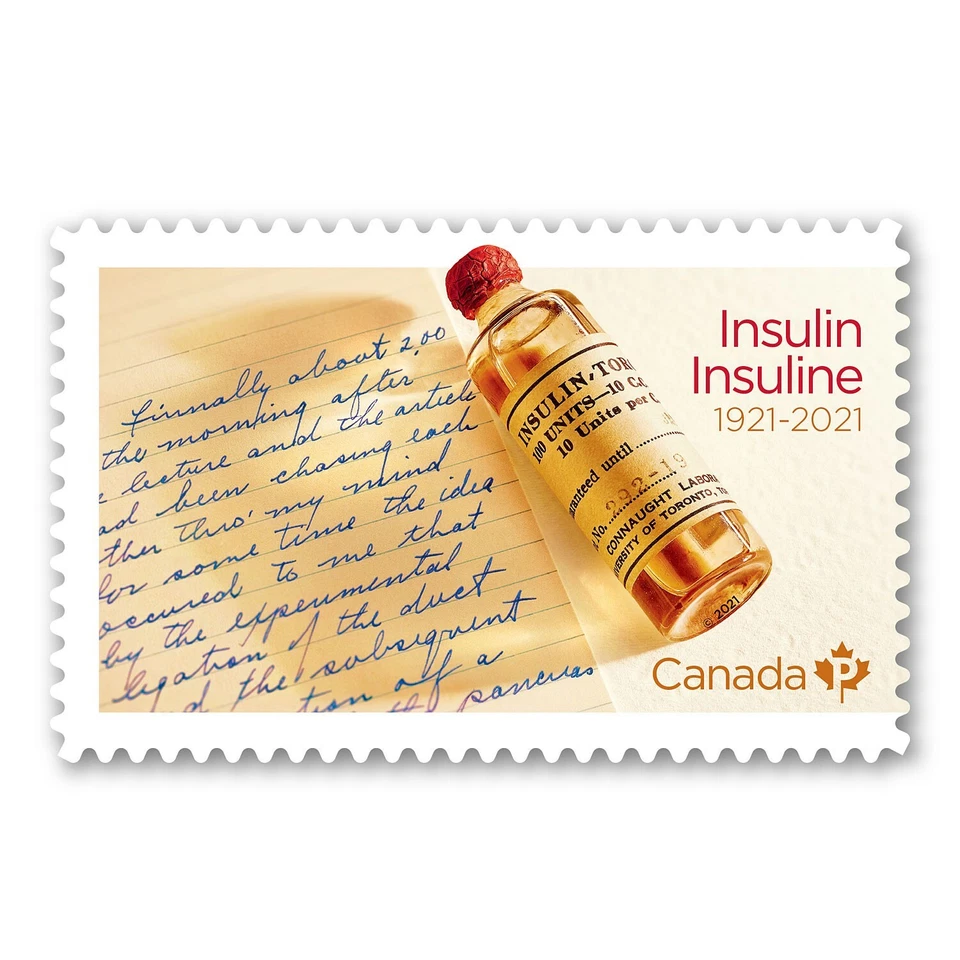 #3287a Canadá 2021 = 100º INSULINA = Folleto de 10 sellos MNH Foto 3 de 3