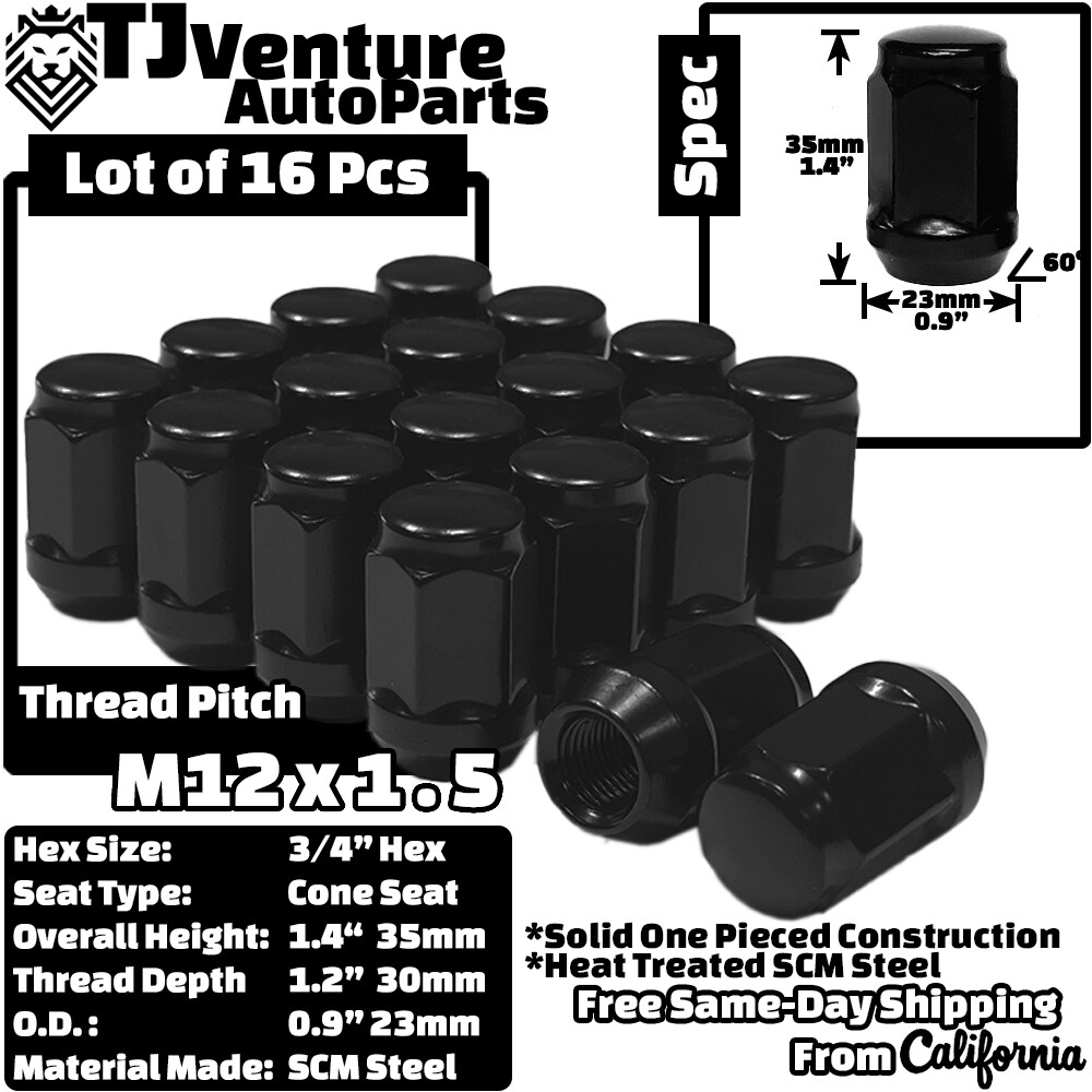 20PC M12X1.75 CHROME 3/4 HEX BULGE ACORN LUG NUT FIT F150 EXPEDITION
