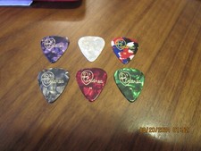 6 Pack - D'Andrea Celluloid Guitar Picks, 5 Heavy/1 Medium, Assorted Colors 881