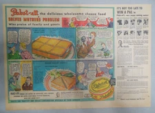 Pabst-ett Cheese Spread Ad: Win A Puppy Contest ! 1930's Size: 11 x 15 inches