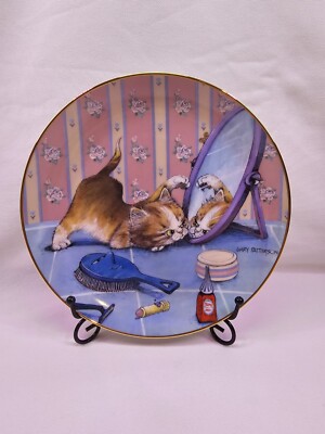 The Intruder Comical Cat Danbury Mint Collector Plate By Gary Patterson ~