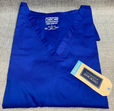 Cherokee Women  s Workwear Revolution Scrub Top Royal Blue 4XL NWT