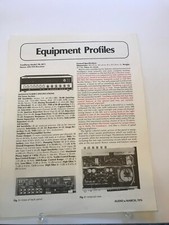 TANDBERG-TR 2075 DOLBY STEREO AM/FM RECEIVER EQUIPMENT PROFILE REVIEW D852