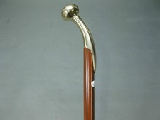 Designer Antique Brass Style Head Handle wooden Walking Stick cane gift