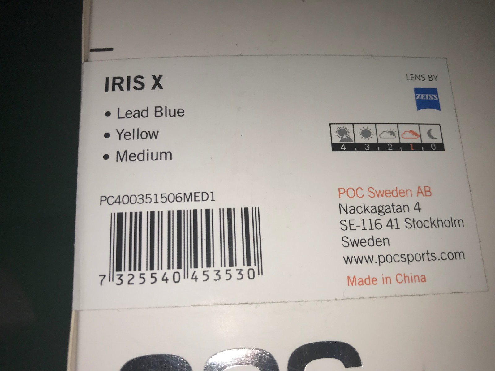 POC X Iris X POC Lead blu Occhiali w/ giallo Lens.Medium.NWT. 1b76c8 POC X Iris X POC Lead blu Occhiali w/ giallo Lens.Medium.NWT. 1b76c8