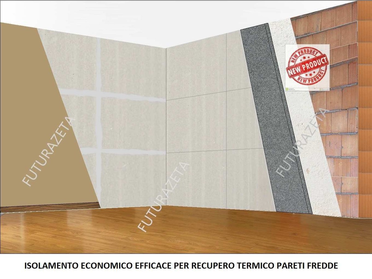 Cappotto Termico Isolante Interno 20 Pannelli Grafite cm