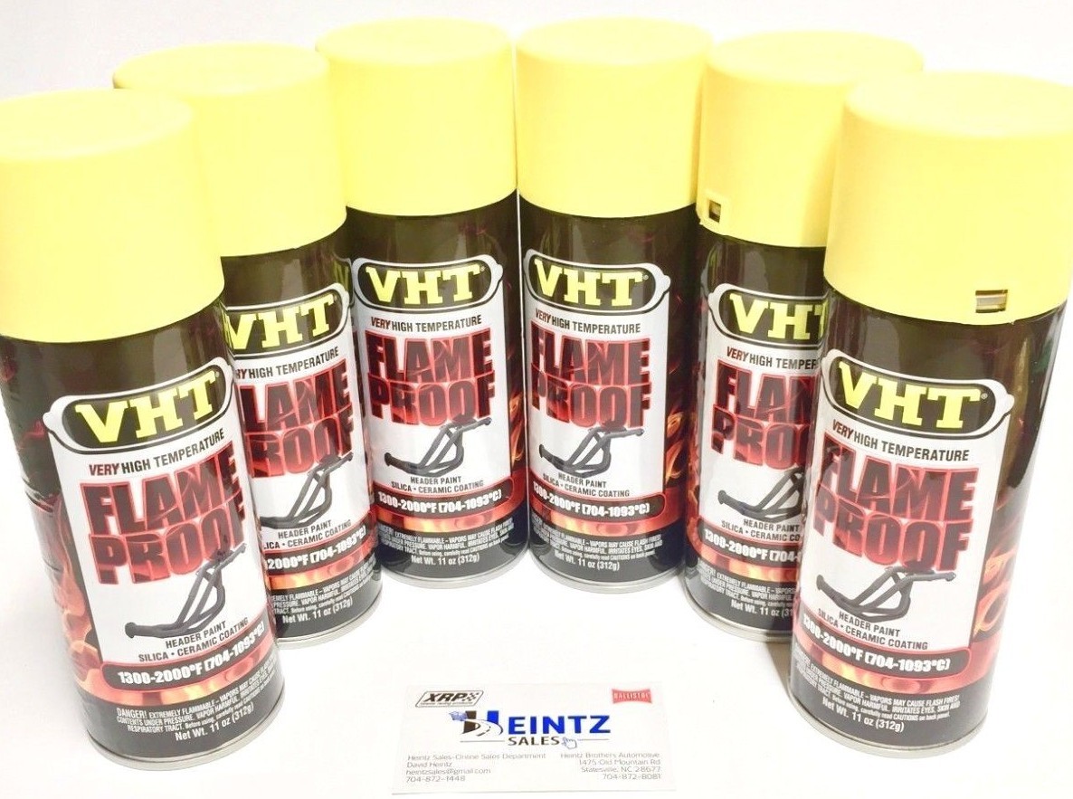 VHT SP108(CASE OF 6) High Temperature Flame Proof 11oz.Header Yellow