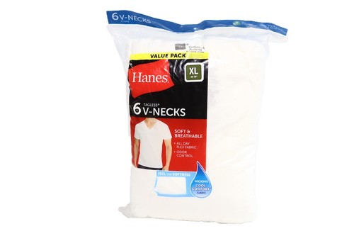 Hanes Tagless ComfortSoft Men`s White A-Shirt, 372AP6, L, White Hanes Tagless ComfortSoft Men`s White A-Shirt, 372AP6, L, White
