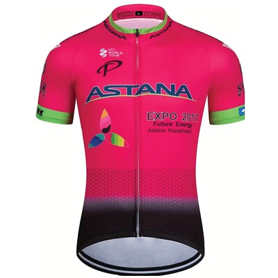 ASTANA | SIZE M | CYCLING RIDING SHIRT REAR POCKET HIGH STRETCH MOISTURE JERSEY