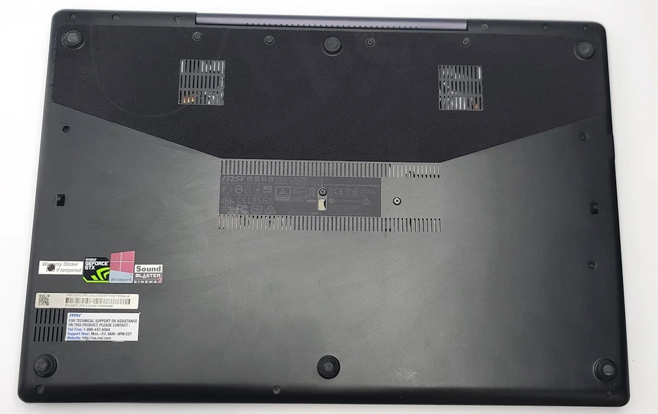 MSI GS70 STEALTH PRO GAMING NOTEBOOK i7-4710HQ 2.50GHz 17.3" 16GB RAM 256GB NVME - Image 4 of 4