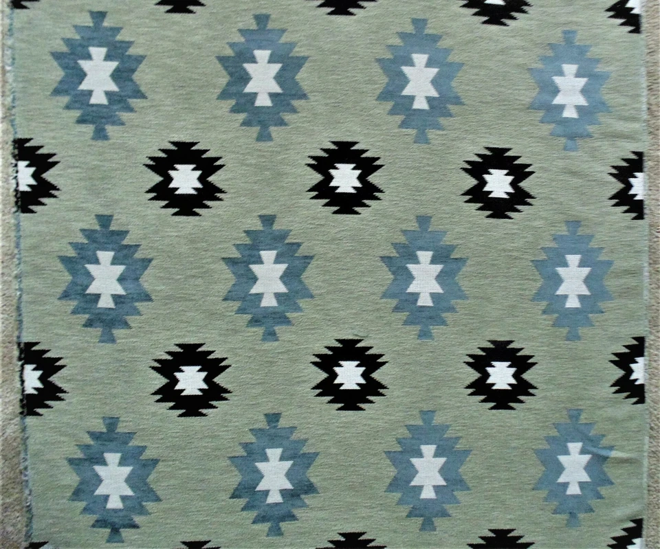 1 de 10 yardas Clarence House "Navajo" tela de diseño de tapicería de chenilla gris Foto 2 de 3