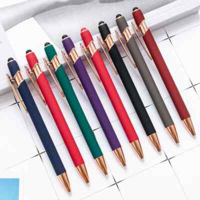 Hochwertige Touch Pen Kugelschreiber mit Persönlicher Gravur  Kuli Geschenk
