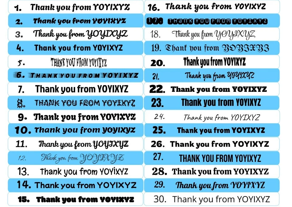 90pcs Name Stickers Custom Personalized Waterproof cute Decals label stationery - Image 2 of 3