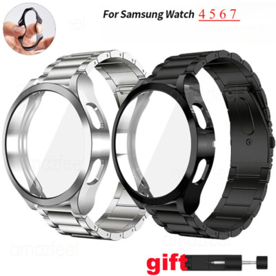 Metal Watch Band Strap+Case For Samsung Galaxy Watch 4 5 6 7 40/42/43/45/46/47mm