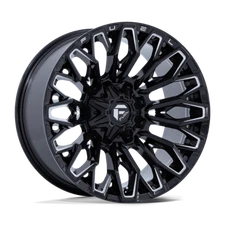 Fuel Offroad Strike 20 Inch Black Milled Wheel Rim FC865BE 20x9 +1mm 8x6.5 Lug