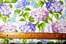 WILMINGTON FABRIC #39822 234"Hydrangea Mist "OVERALL PRINT"BTY