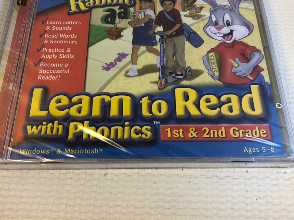 2002 Ricerdeep Reader Rabbit Learn to Read Phonics PC 1st 2nd grade 95 98 XP NEW - Image 2 of 4