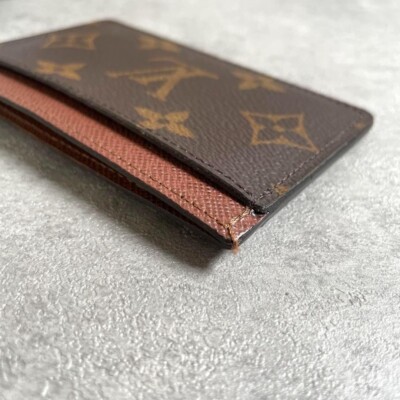 Authentic Louis Vuitton Monogram Canvas Card Case Porte Carte