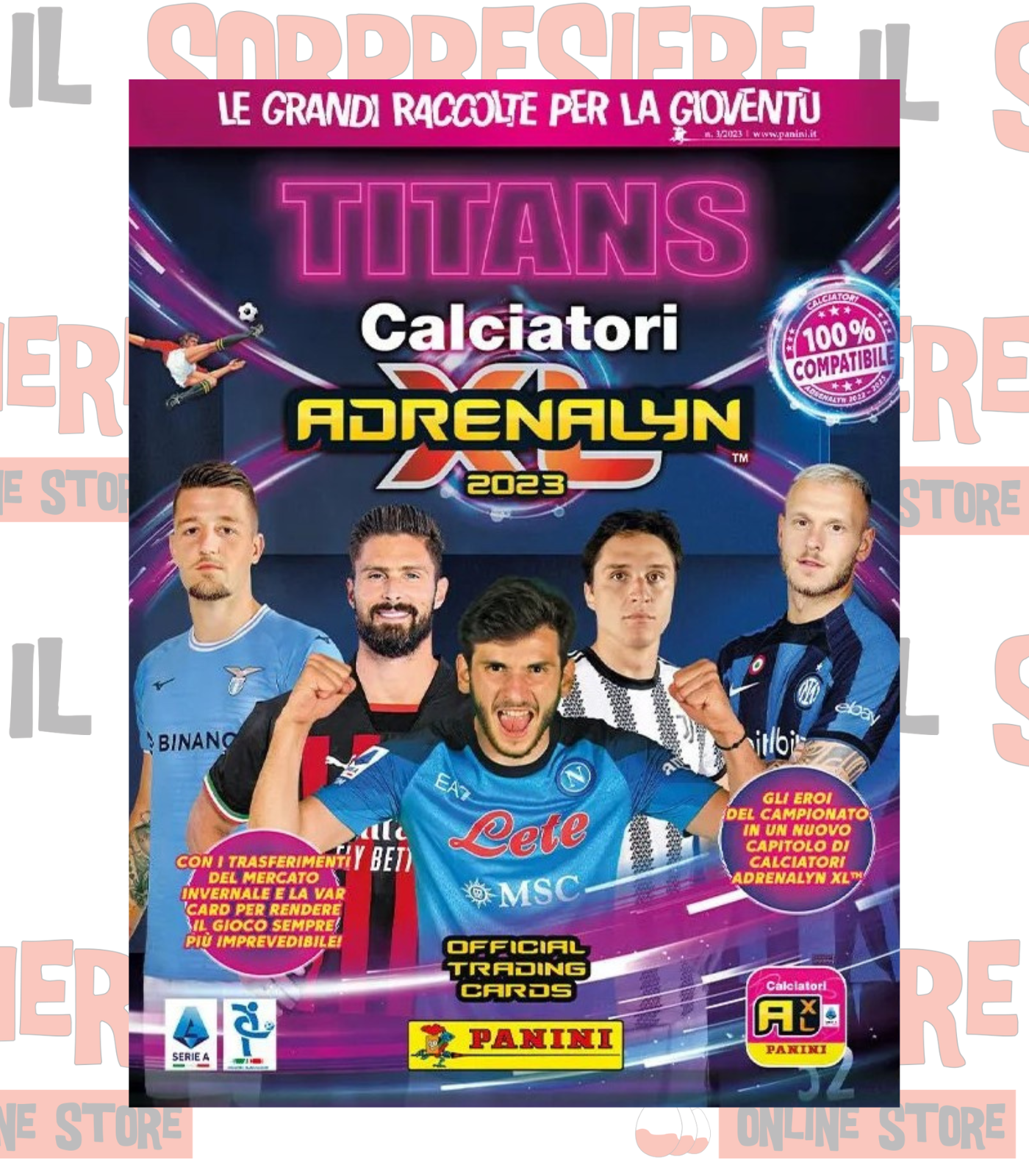 Cards logo Calciatori Adrenalyn XL 2022-23 Panini a scelta