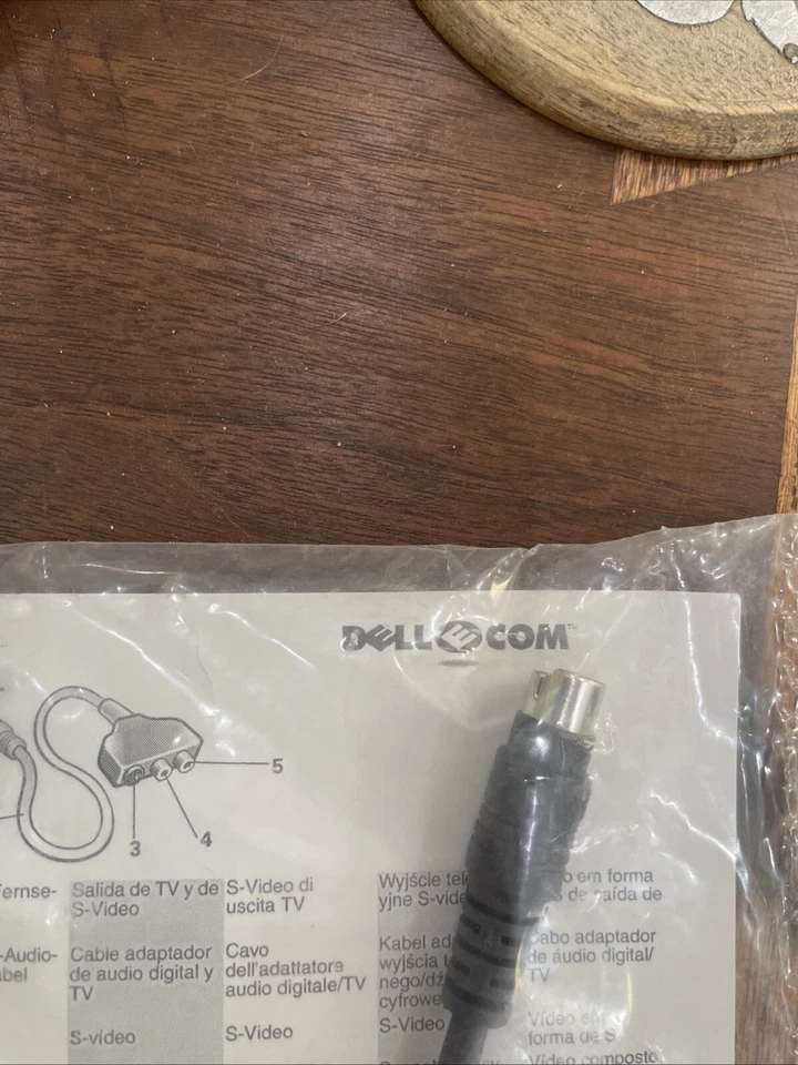 Dell 044CTV 70TVD S-video/TV to S-Video and RCA Video SPDIF Audio Adapter Cable - Image 3 of 4