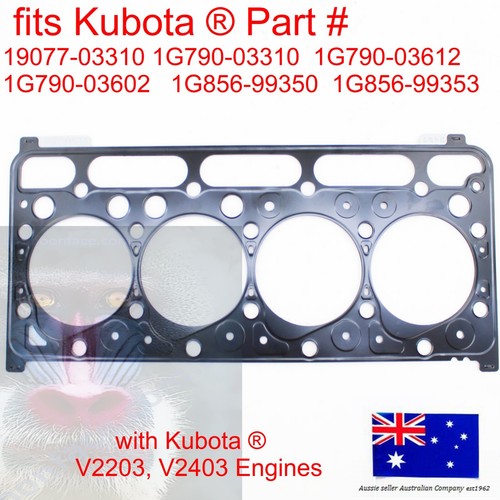 for Kubota Cylinder Head Gasket 1G790-03312 U45ST R520 KJ-T210VX KJ-S150VX 1830 - Foto 3 di 12