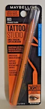 Maybelline Tattoo Studio Eyeliner Pencil - Orange Flash (#803) - Sealed