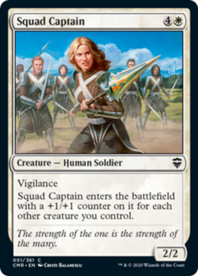 Squad Captain FOIL Commander Legends NM White Common MAGIC MTG CARD  ABUGames | eBay