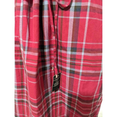 Lauren Ralph Lauren Women's Red Plaid Button Front Shirt Belted Dress Sz 10 new - Picture 4 of 9
