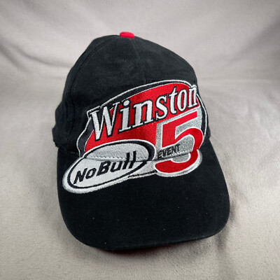 Winston No Bull Event 5 Hat Youth OS Black Strapback Cap NASCAR Chase Racing