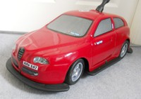 Alfa Romeo 147 52cm Long Push & Steer Car Model Toy For Young Children Boxed Alfa Romeo 147 52cm Long Push & Steer Car Model Toy For Young Children Boxed