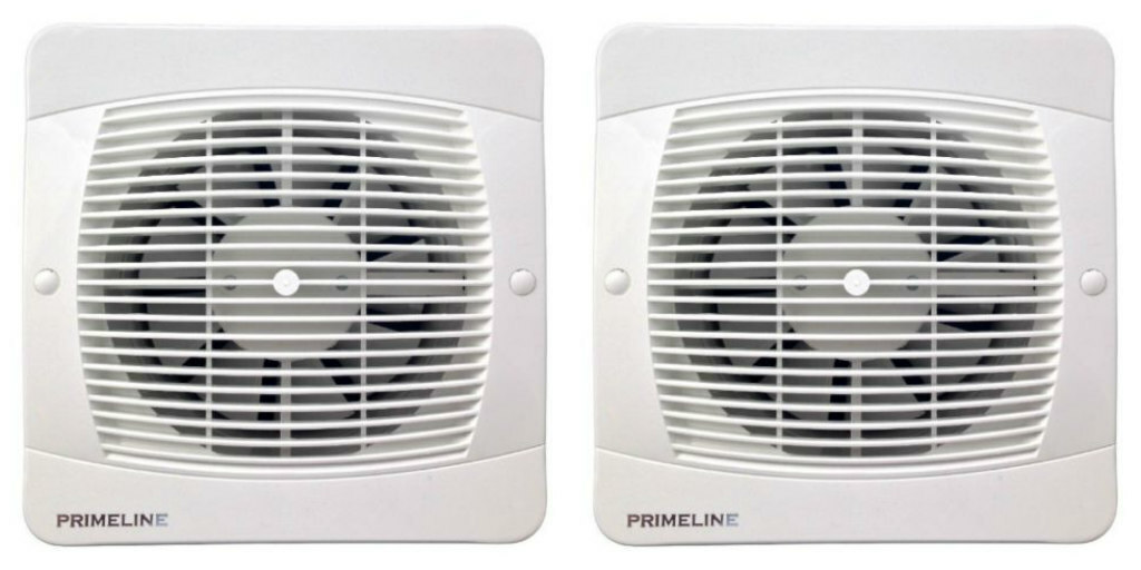 2 x Primeline Manrose PEF6020 Axial Extractor Fans 150 mm / 6 Inch (Timer)