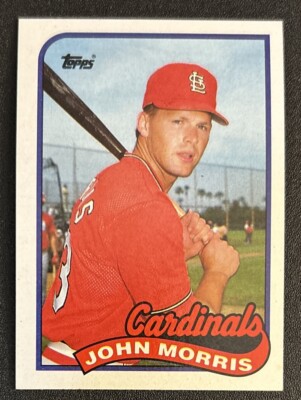 1989 Topps John Morris Baseball Card #578 Cardinals OF EXMT O/C