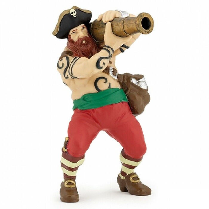 Papo 39439 Pirate With Cannon 9 Cm Pirates And Corsairs