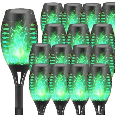 Solar Lights Outdoor Solar Torch Lights Flickering Flame Waterproof Garden Light