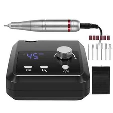 45000RPM Nail Drill Machine Nail Lathe with Large LCD Screen 30W Polisher Nail