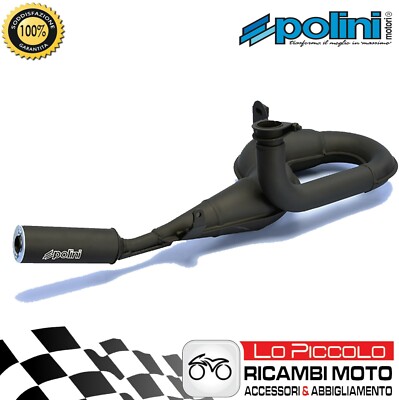 MARMITTA POLINI CON SILENZIATORE ALLUMINIO VESPA 125 2T
