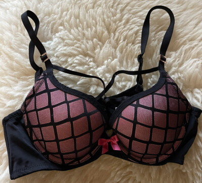 bla bla bra 34A (75B) Black/Pink padded pushup bra