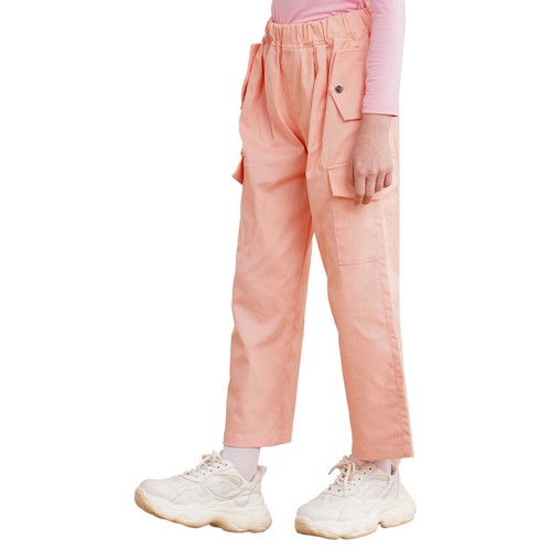 Kids Girls Trousers Dance Sweatpants Comfortable Pants Hip Hop Cargo Loose Soft - Picture 37 of 74