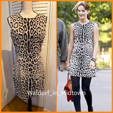 ASO BLAIR WALDORF LEOPARD DRESS IT44/8