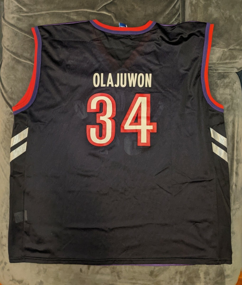 HAKEEM OLAJUWON Champion TORONTO RAPTORS Purple Jersey 48 NBA