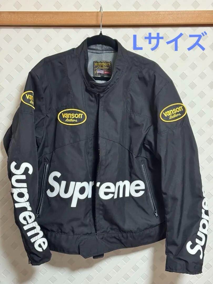 Supreme Vanson Leathers Cordura Jacket Black used Good Supreme Vanson Leathers Cordura Jacket Black used Good