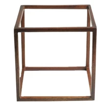 Da Vinci Platonic Hexahedron 3D Geometric Model 4" Polyhedron Interior Accent