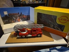 alter Gama Feuerwehr Leiterwagen GAMA 70006 New In Box 
