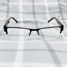 Ottoto Eyeglasses Frames Wexford 31-H1947 Black/Tortoise Semi Rimless Frame Only