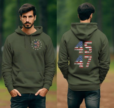 Trump Vance 2024 MAGA Make America Great 45 47 Sudadera con Capucha Lucha Sudadera con Capucha