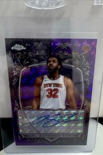 2025-26 Topps Chrome Karl-Anthony Towns Signature Style Purple  Auto /75