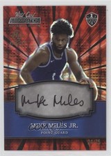 2021-22 Wild Card Alumination Holo-Lux Red Mosaic 24/75 Mike Miles Jr Auto 03rx